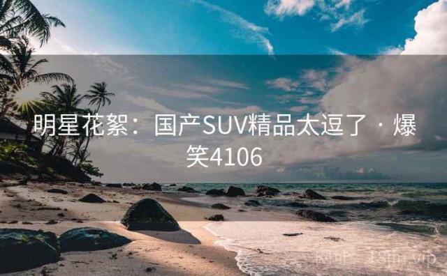 明星花絮：国产SUV精品太逗了 · 爆笑4106